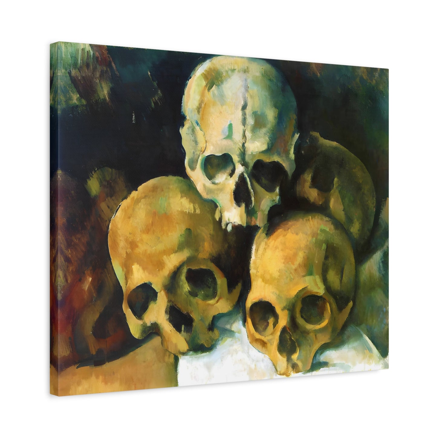 Pyramid of Skulls By Paul Cézanne