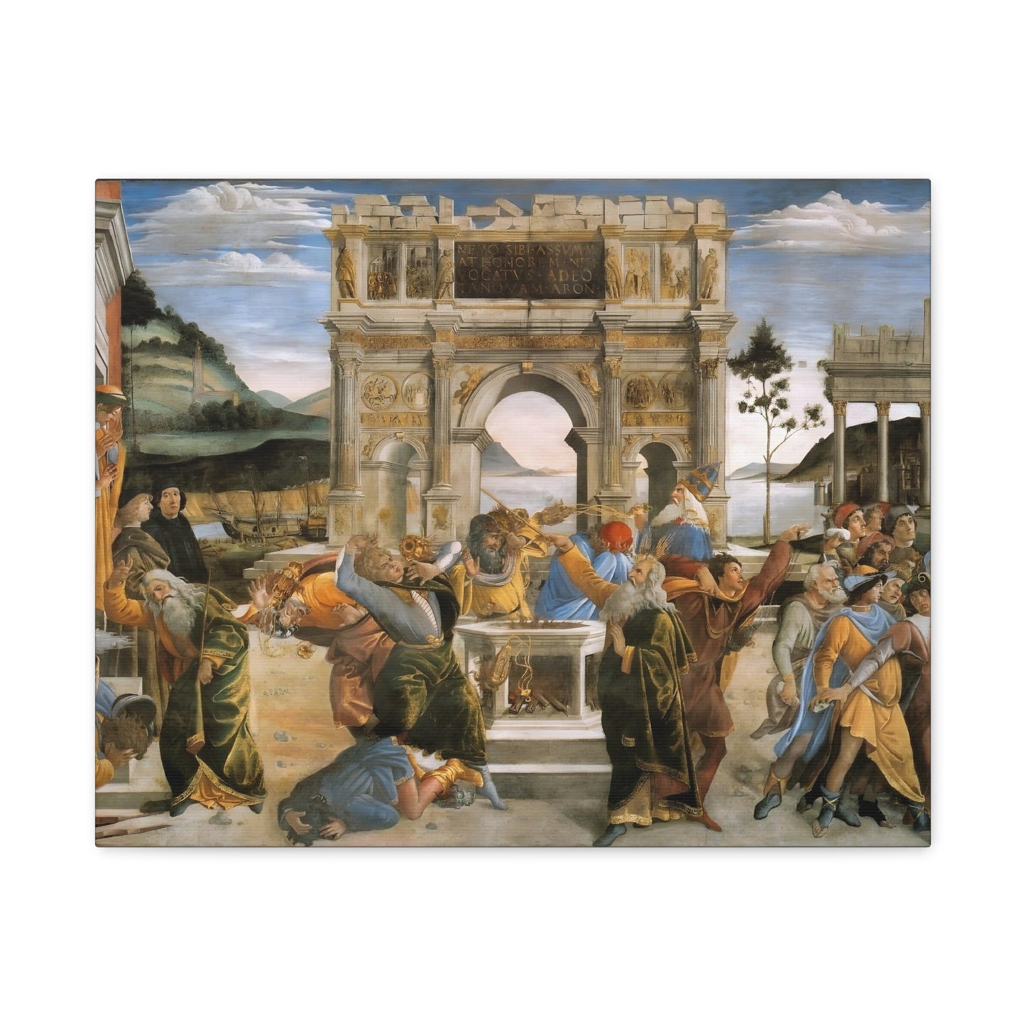 Punishment of the Sons of Corah By Sandro Botticelli