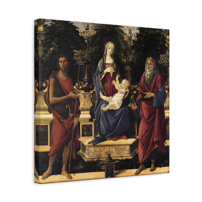 The Virgin and Child Enthroned By Sandro Botticelli