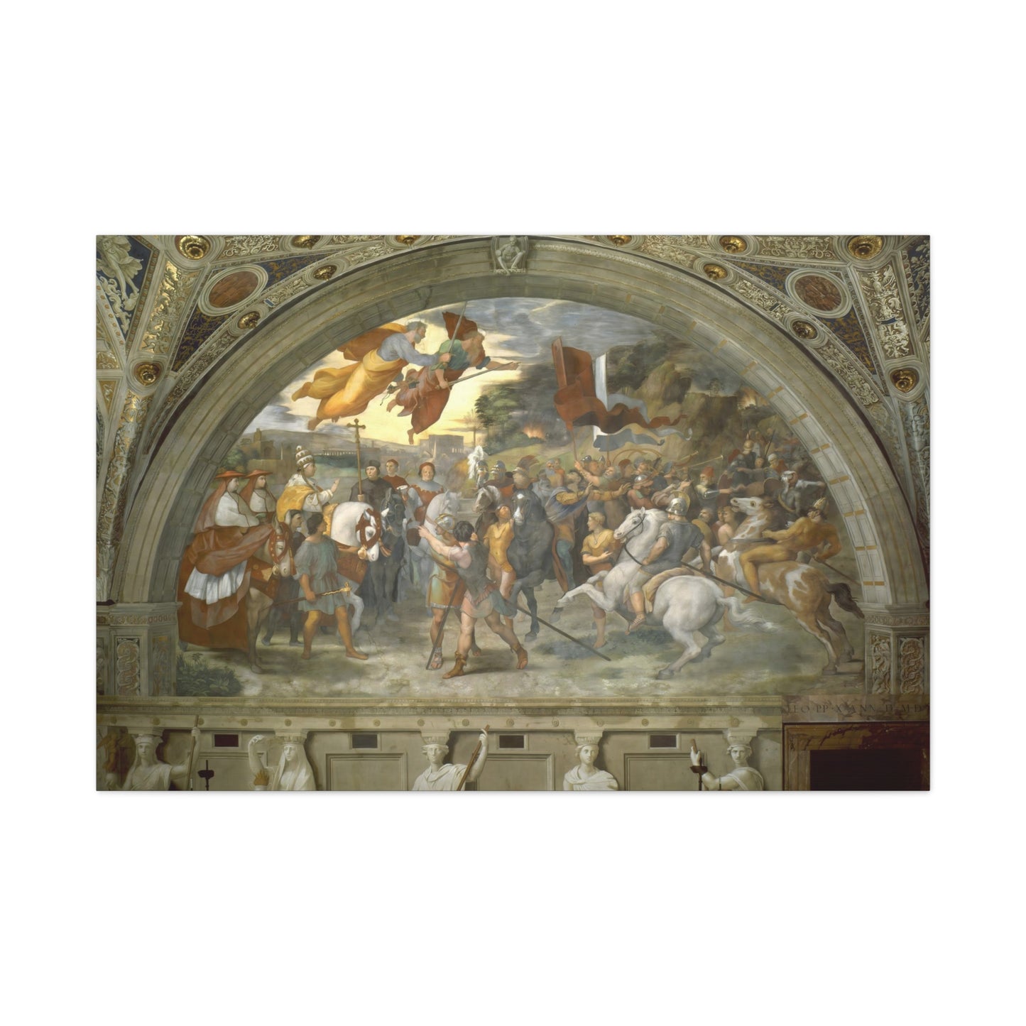 The Meeting of Leo the Great and Attila By Raphael