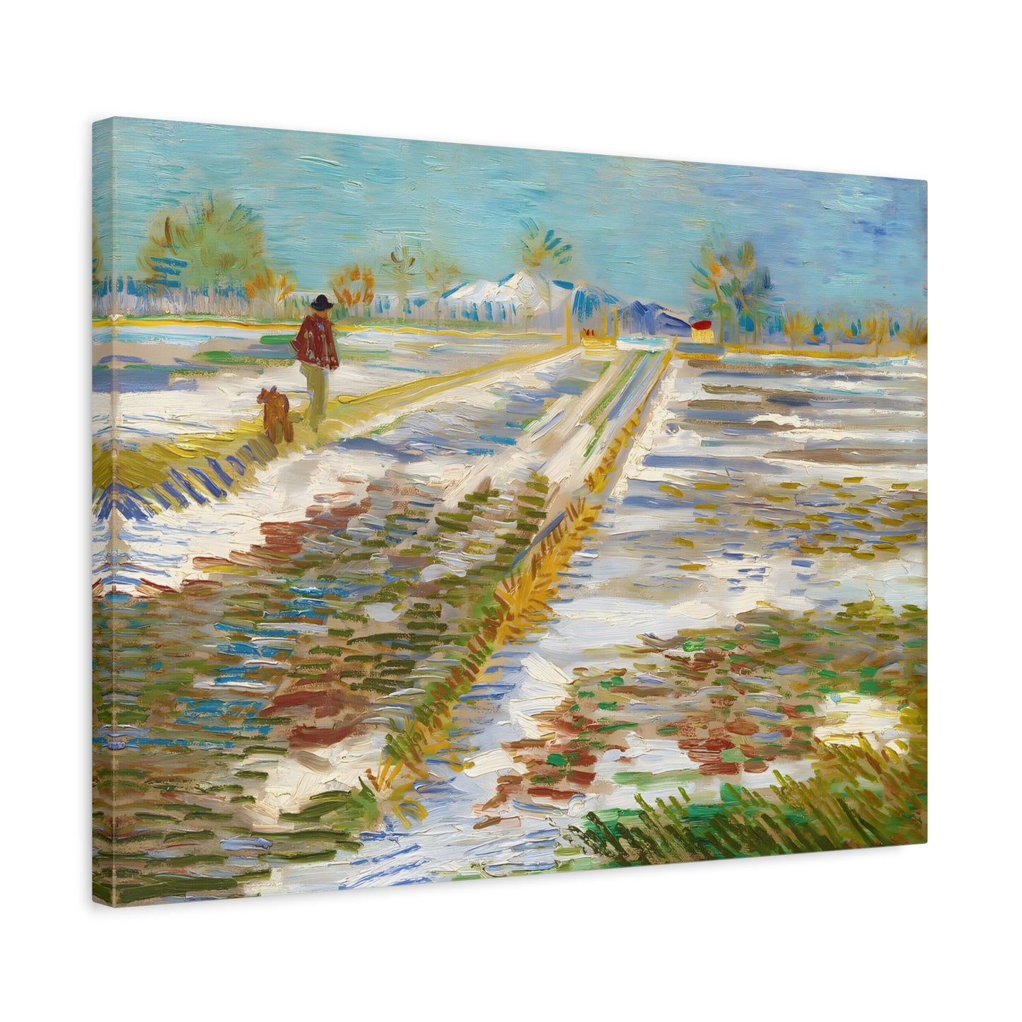 Landscape with Snow By Vincent van Gogh