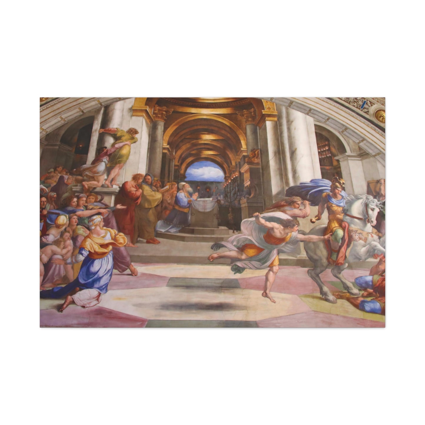 Expulsion of Heliodorus from the Temple By Raphael