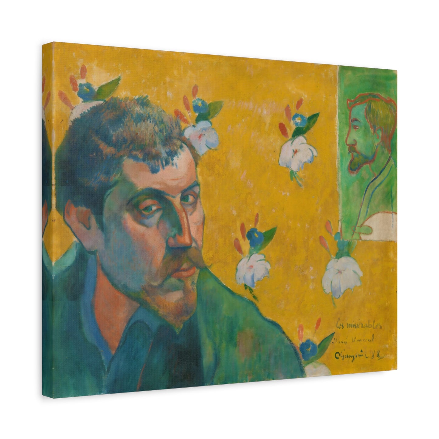 Self-Portrait with Portrait of Bernard By Eugène Henri Paul Gauguin