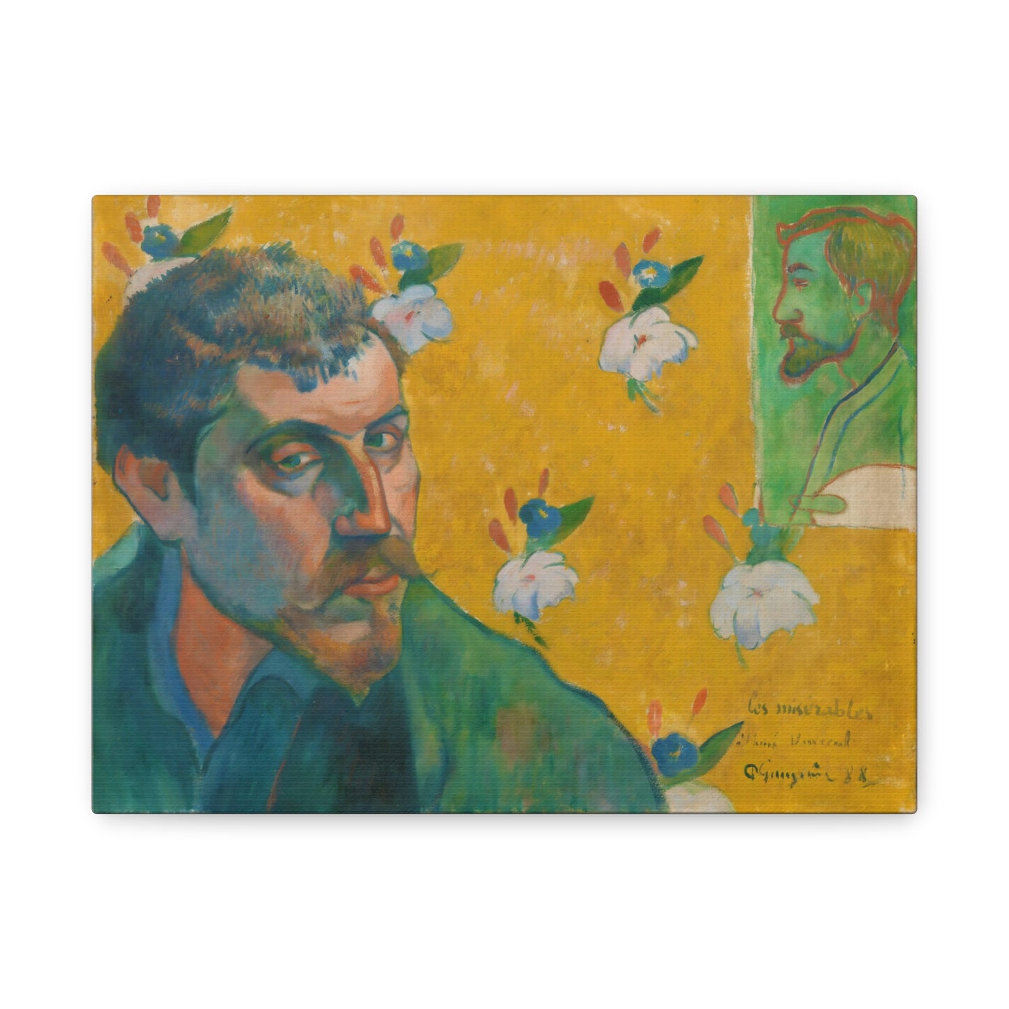 Self-Portrait with Portrait of Bernard By Eugène Henri Paul Gauguin