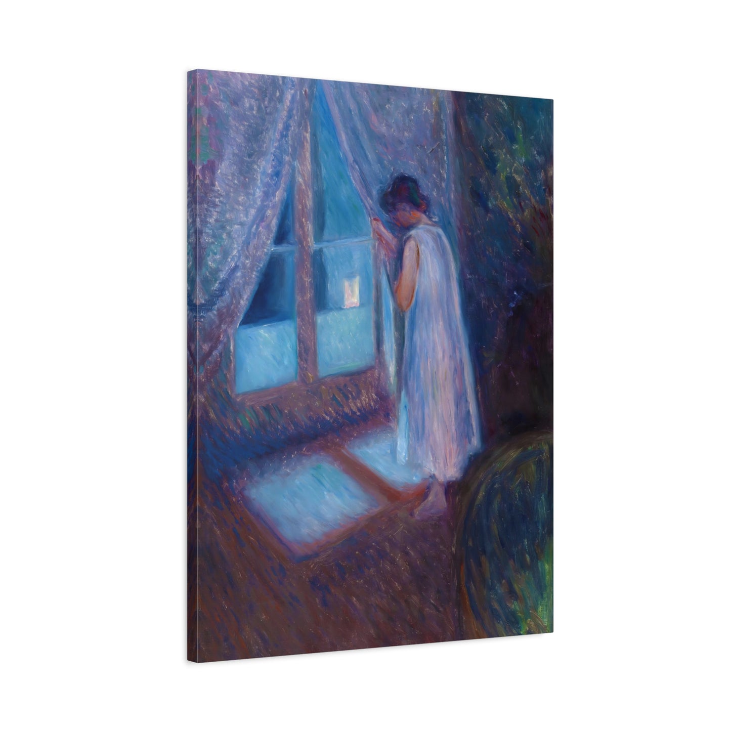 Girl Looking out the Window By Edvard Munch