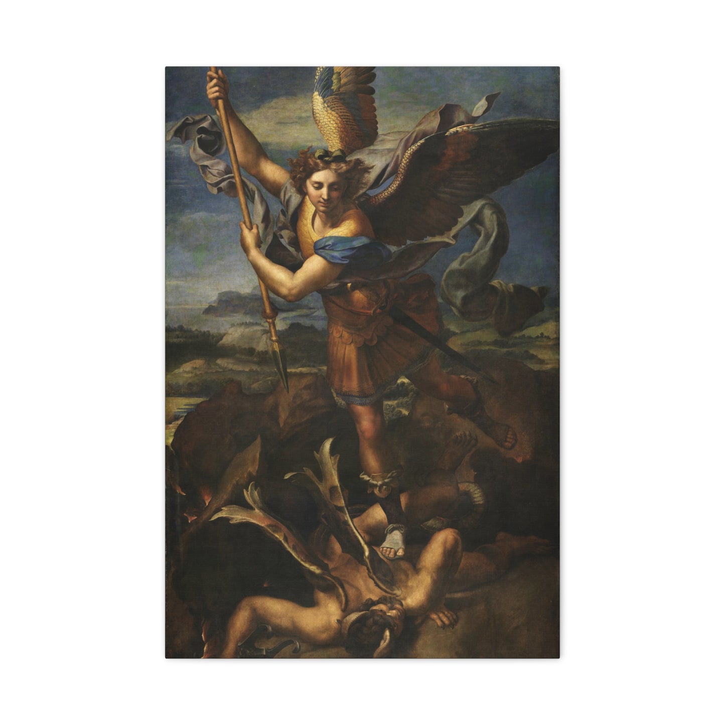 St. Michael Vanquishing Satan By Raphael