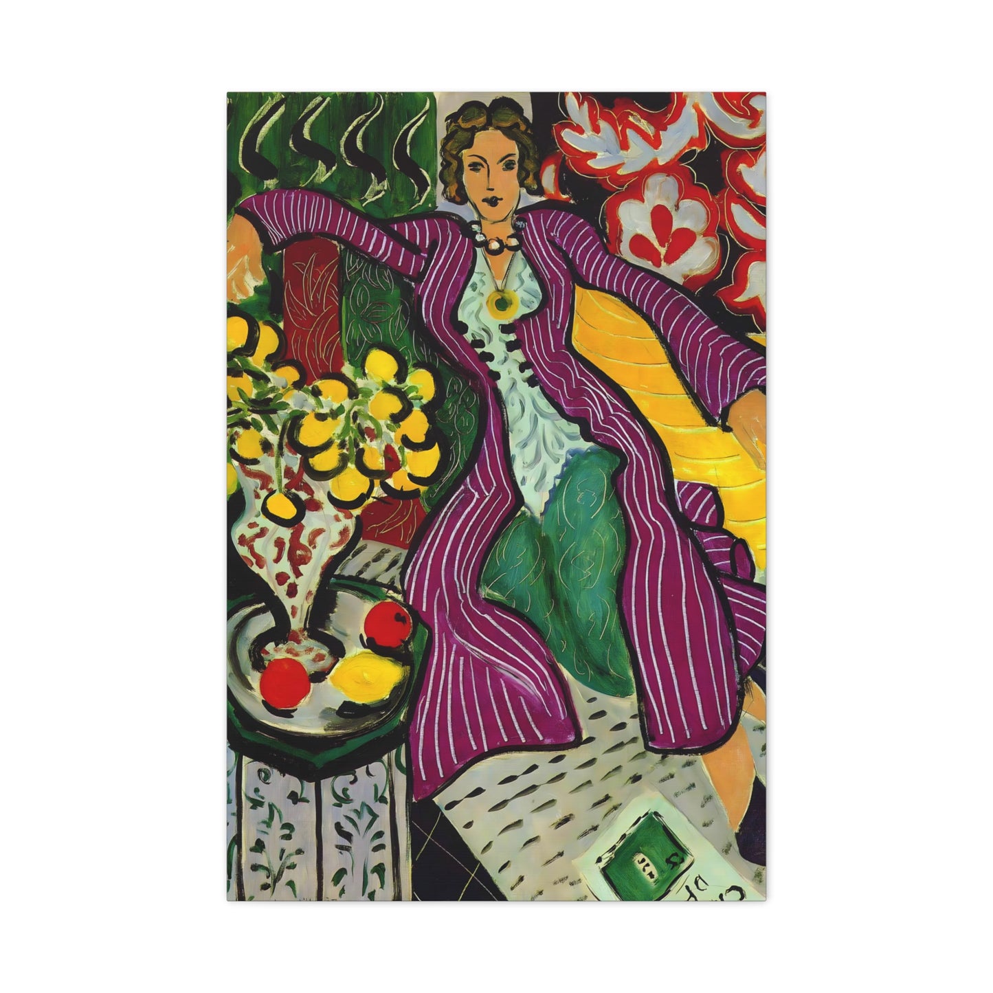 Woman in a Purple Coat By Henri Matisse