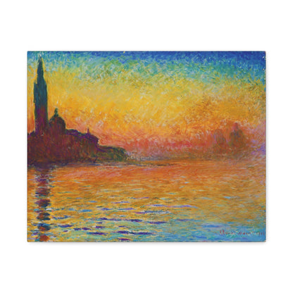 San Giorgio Maggiore at Dusk By Claude Monet