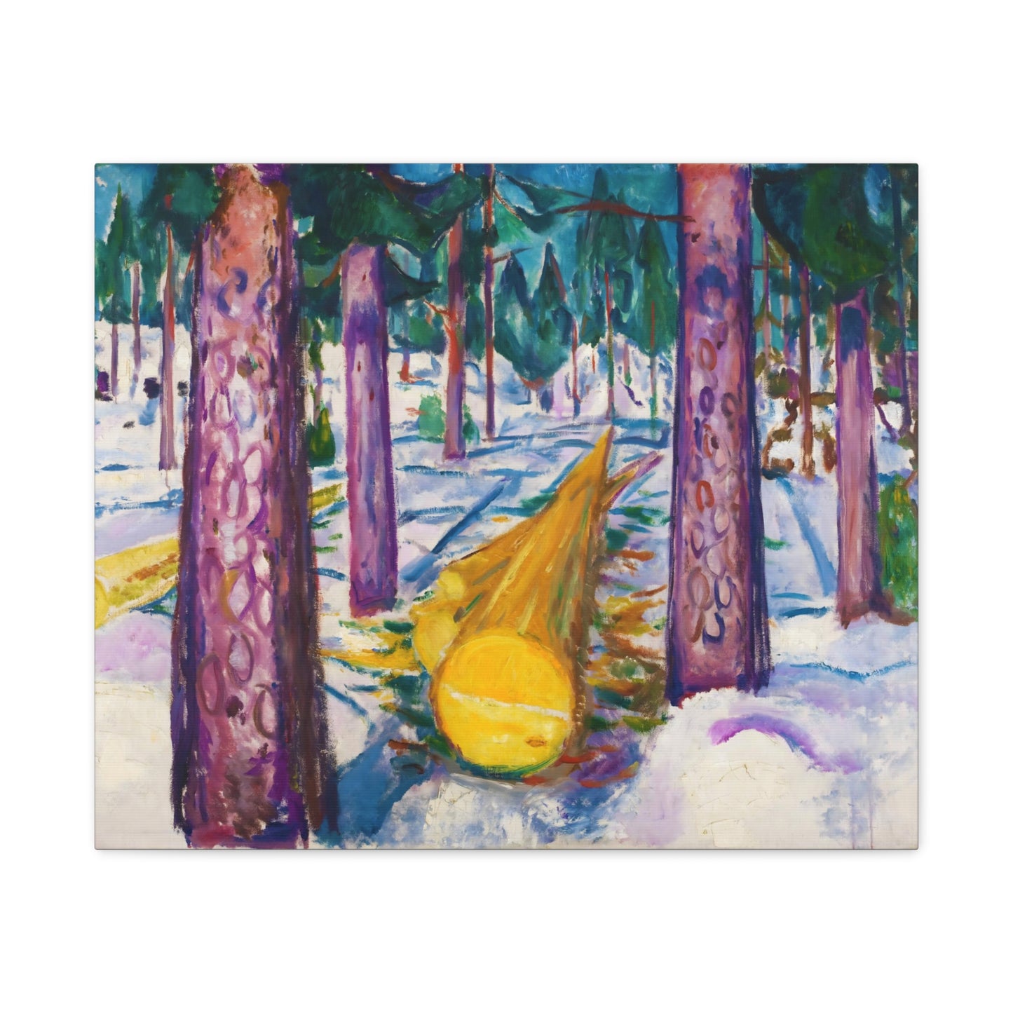 The Yellow Log By Edvard Munch