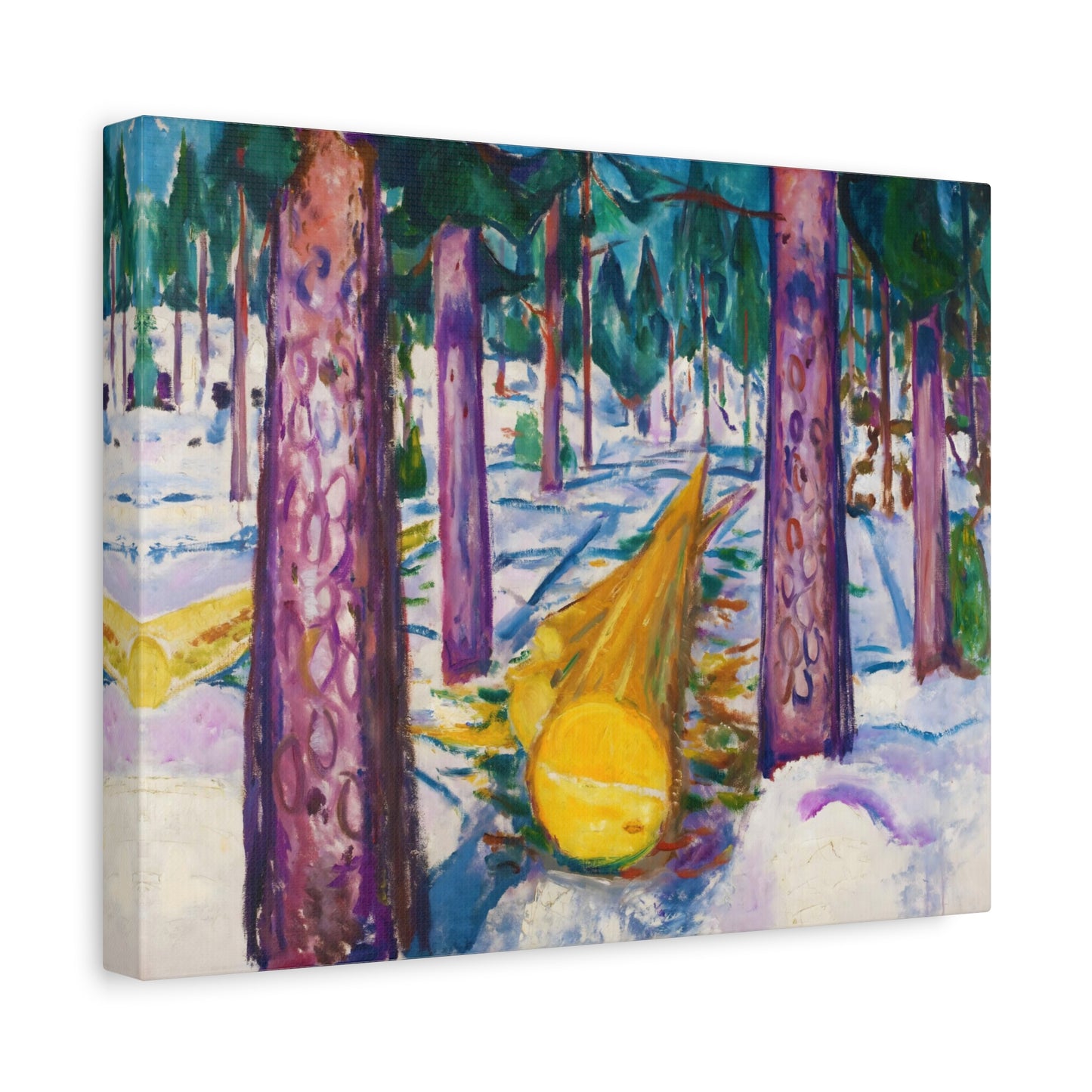 The Yellow Log By Edvard Munch