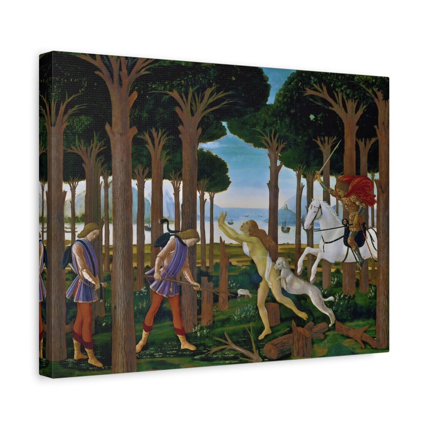 The Story of Nastagio degli Onesti By Sandro Botticelli