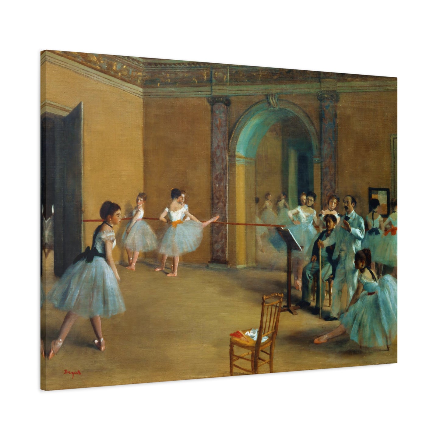 The Dance Foyer at the Opera By Edgar Degas