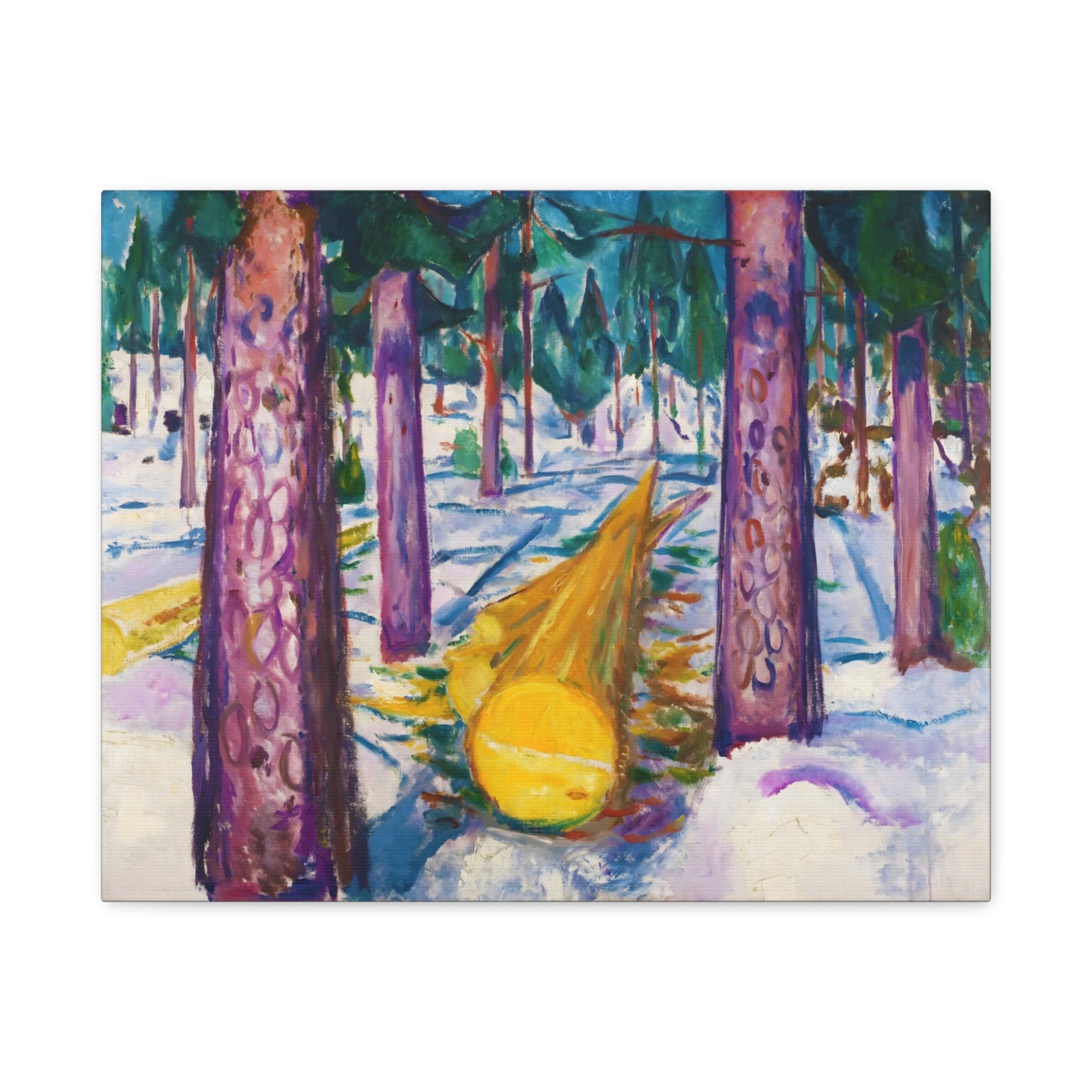 The Yellow Log By Edvard Munch