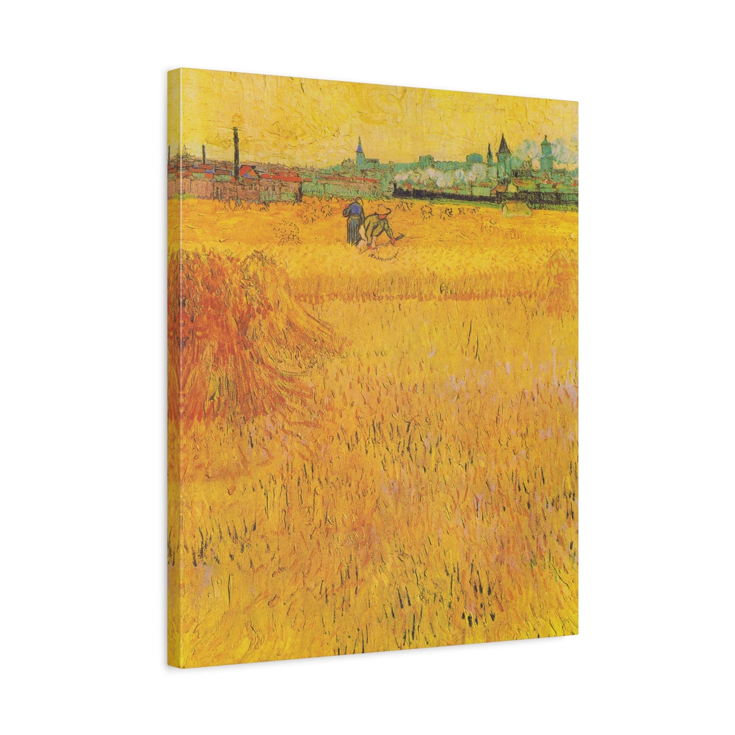 Arles: View from the Wheat Fields By Vincent van Gogh