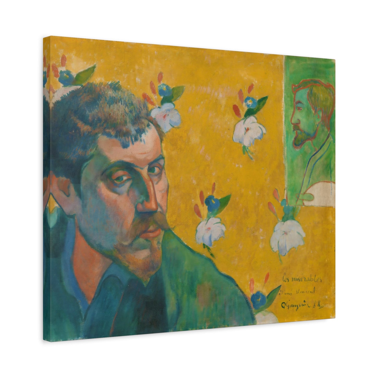 Self-Portrait with Portrait of Bernard By Eugène Henri Paul Gauguin