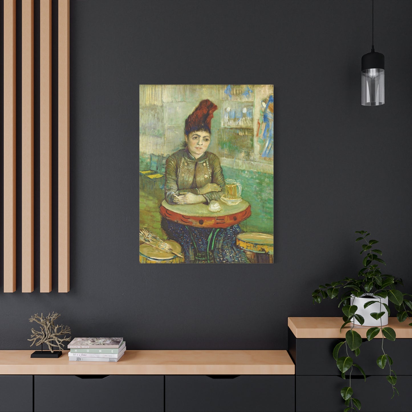 Segatori Sitting in the Café du Tambourin By Vincent van Gogh