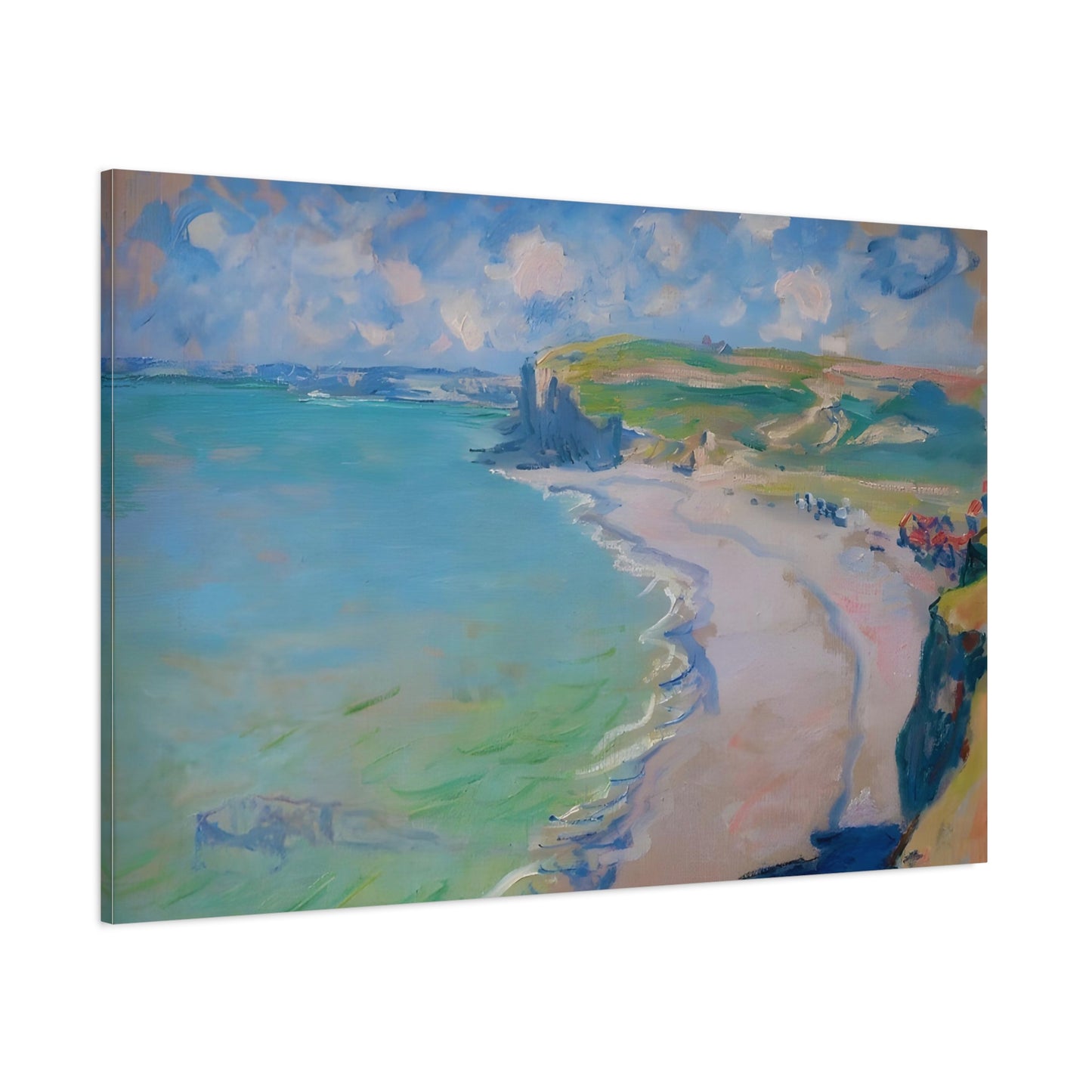 Beach in Pourville By Claude Monet