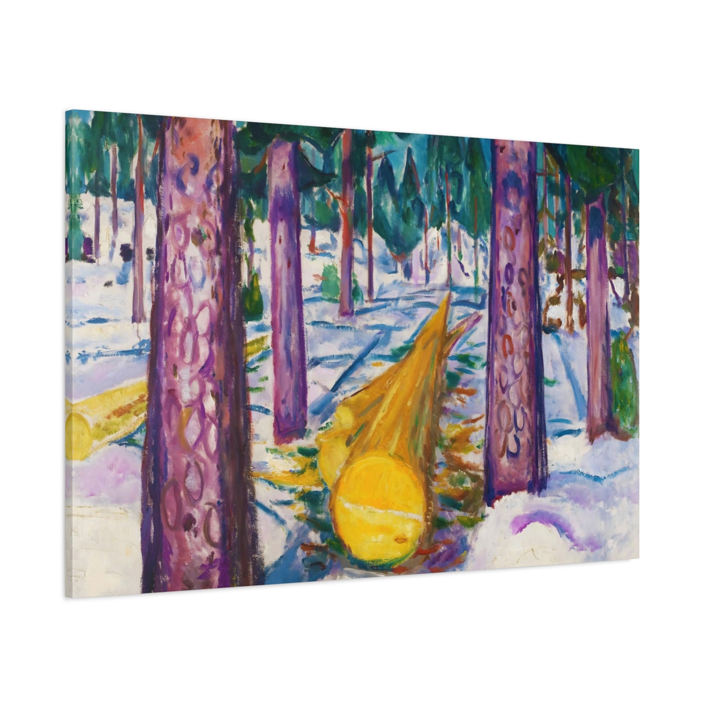 The Yellow Log By Edvard Munch