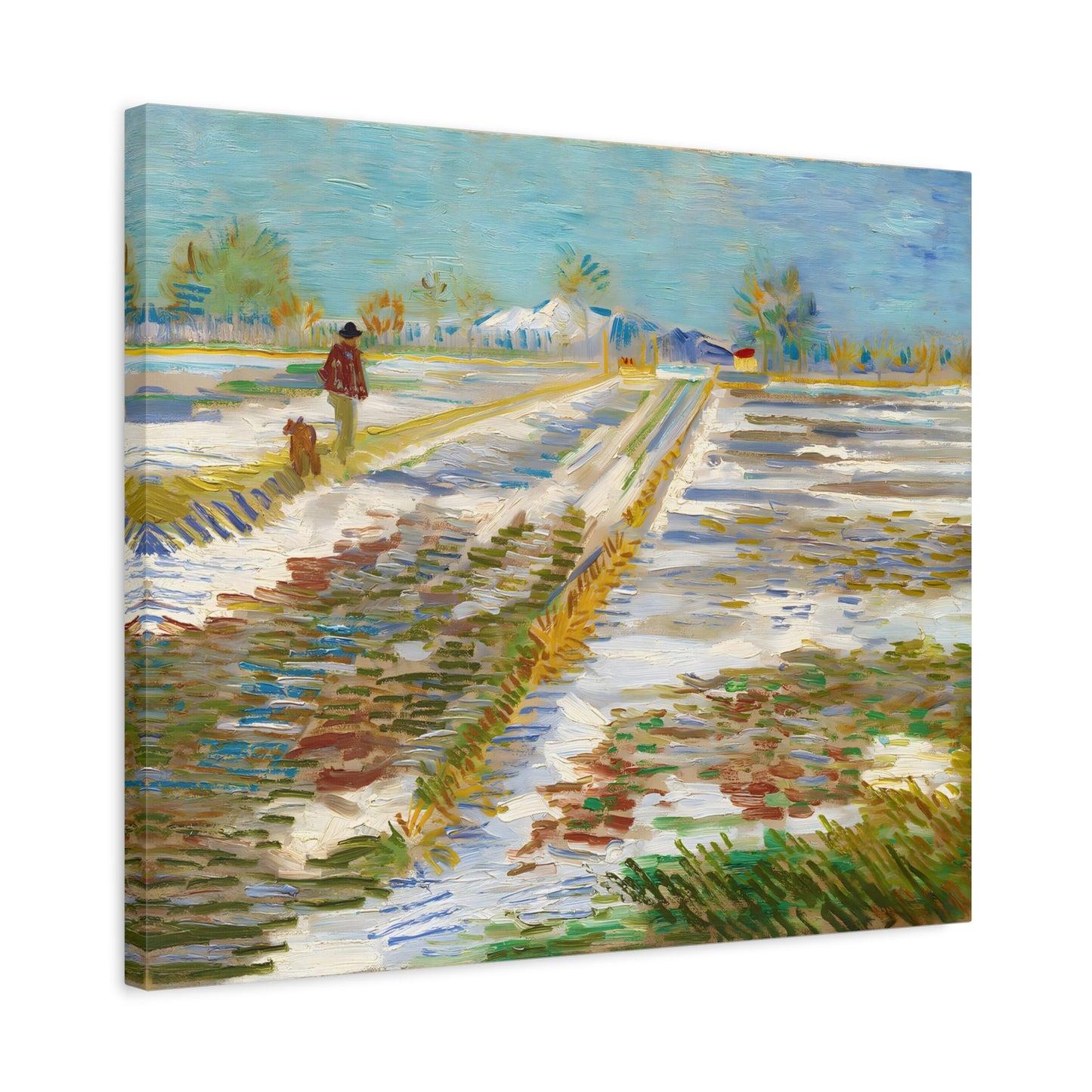 Landscape with Snow By Vincent van Gogh