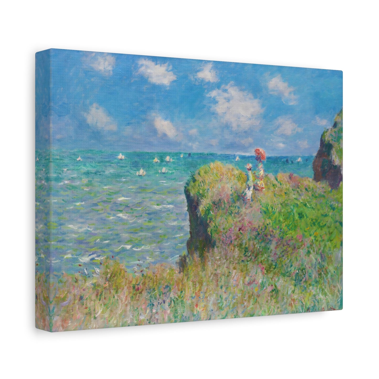 The Cliff Walk at Pourville By Claude Monet