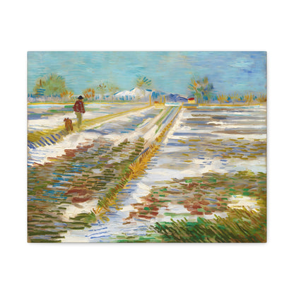 Landscape with Snow By Vincent van Gogh