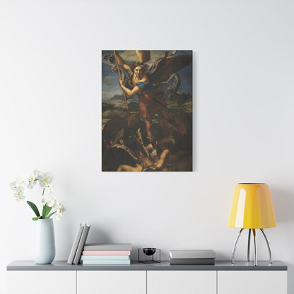 St. Michael Vanquishing Satan By Raphael