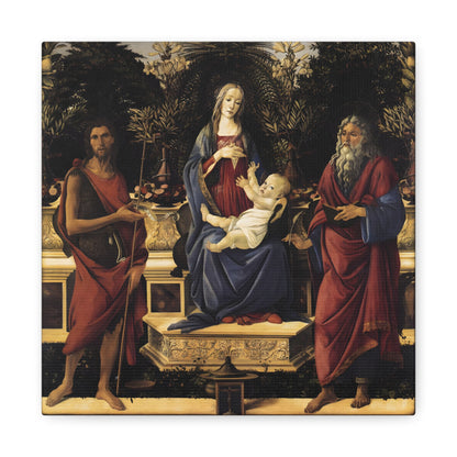 The Virgin and Child Enthroned By Sandro Botticelli