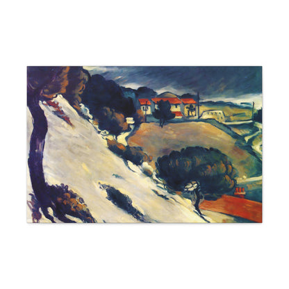 L'Estaque, Melting Snow By Paul Cézanne