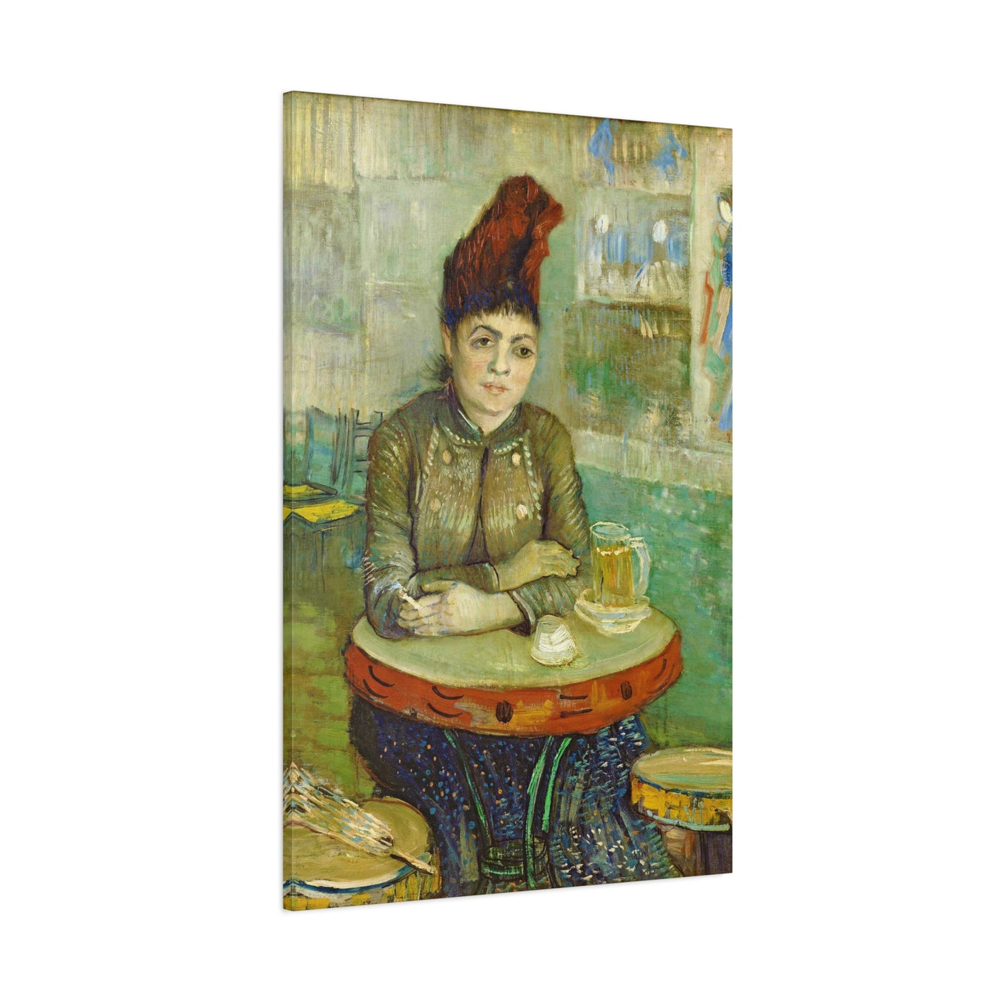 Segatori Sitting in the Café du Tambourin By Vincent van Gogh