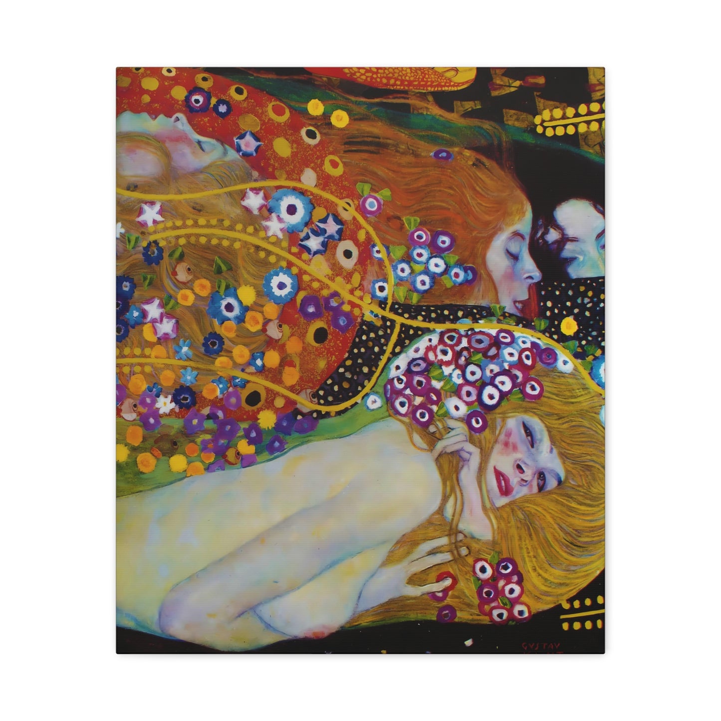 Water Serpents I By Gustav Klimt