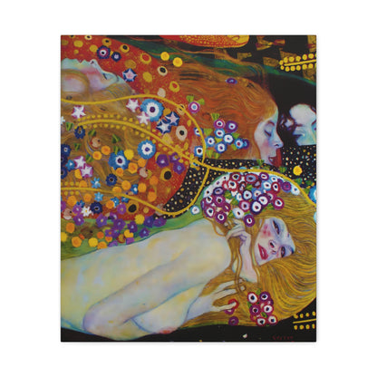 Water Serpents I By Gustav Klimt