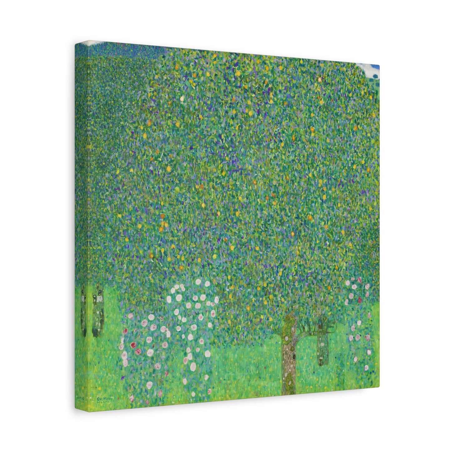 Rose Bushes Under Trees By Gustav Klimt