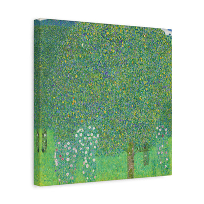 Rose Bushes Under Trees By Gustav Klimt