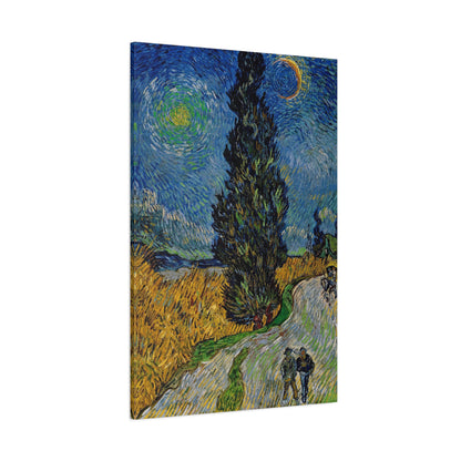 Road with Cypress and Star By Vincent van Gogh