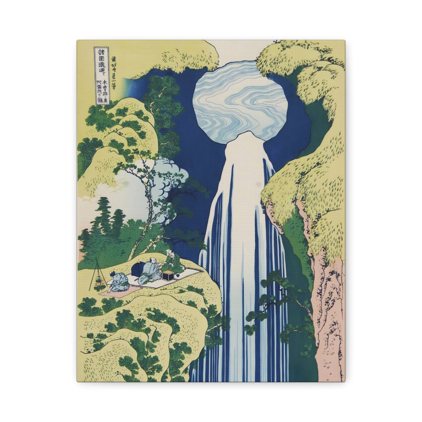 The Waterfall of Amida By Katsushika Hokusai