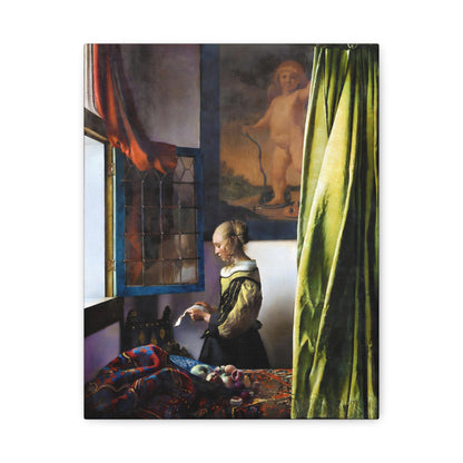 Girl Reading a Letter at an Open Window By Johannes Vermeer