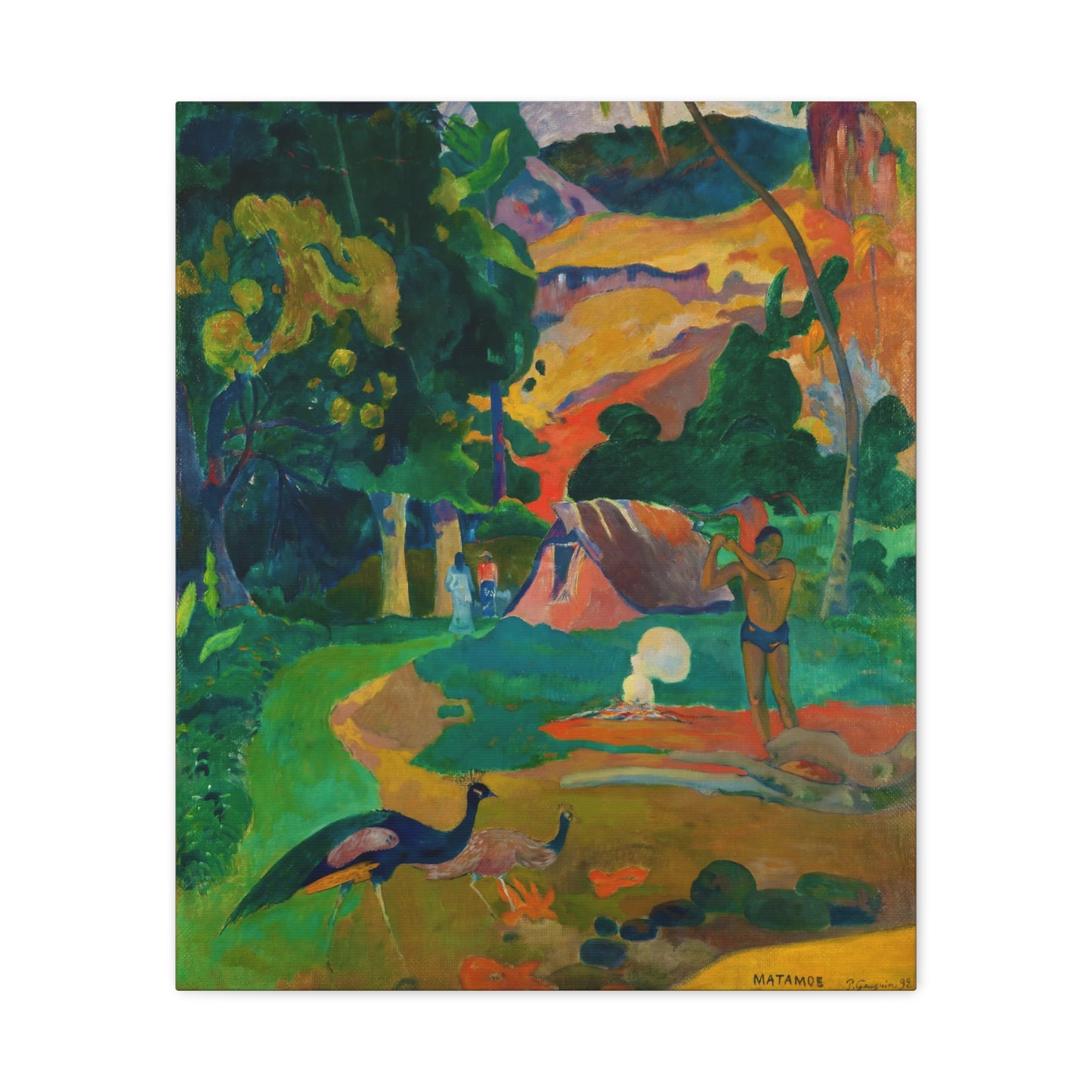 Landscape with Peacocks By Eugène Henri Paul Gauguin