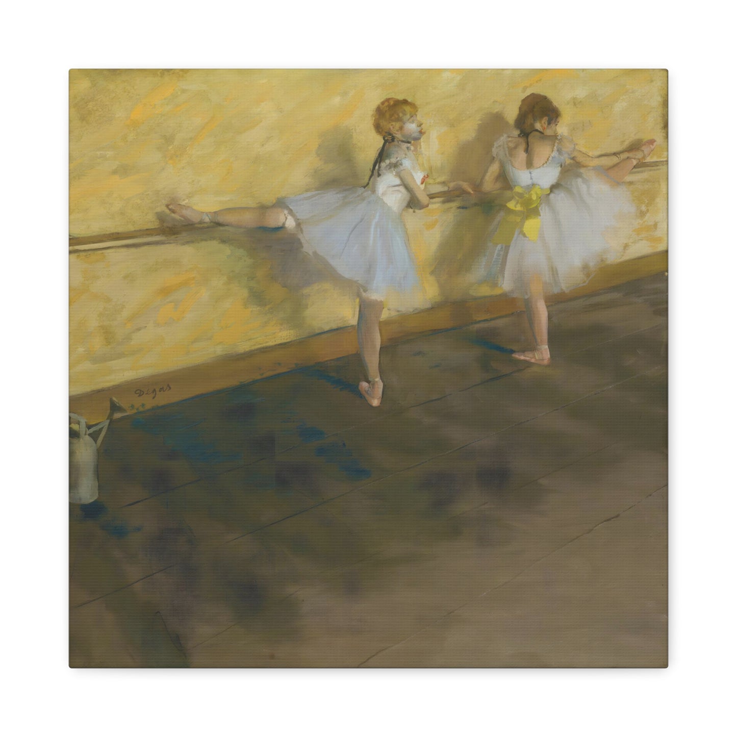 Dancers Practicing at the Barre By Edgar Degas