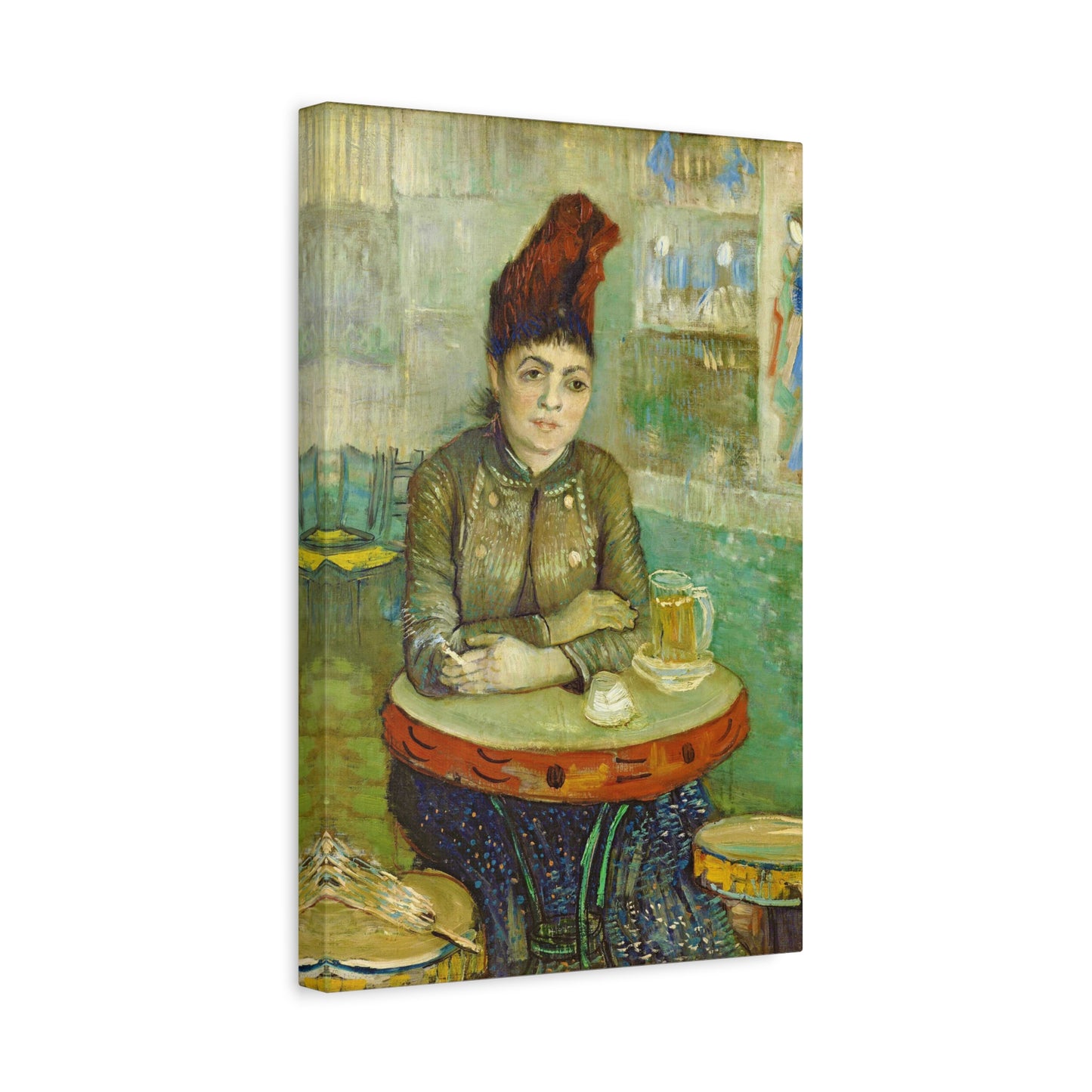 Segatori Sitting in the Café du Tambourin By Vincent van Gogh