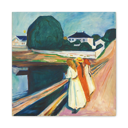 The Girls on the Bridge By Edvard Munch