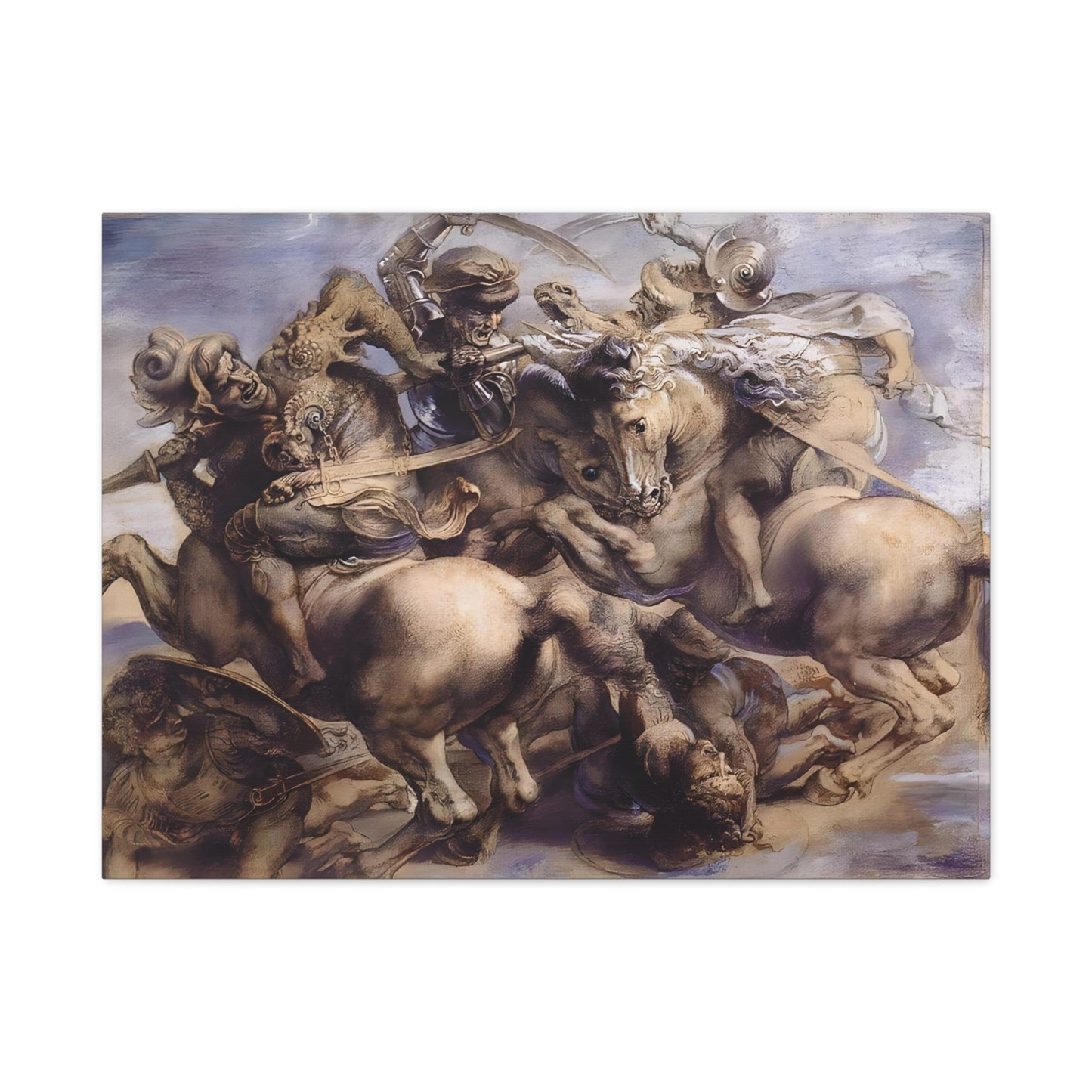 The Battle of Anghiari By Leonardo da Vinci