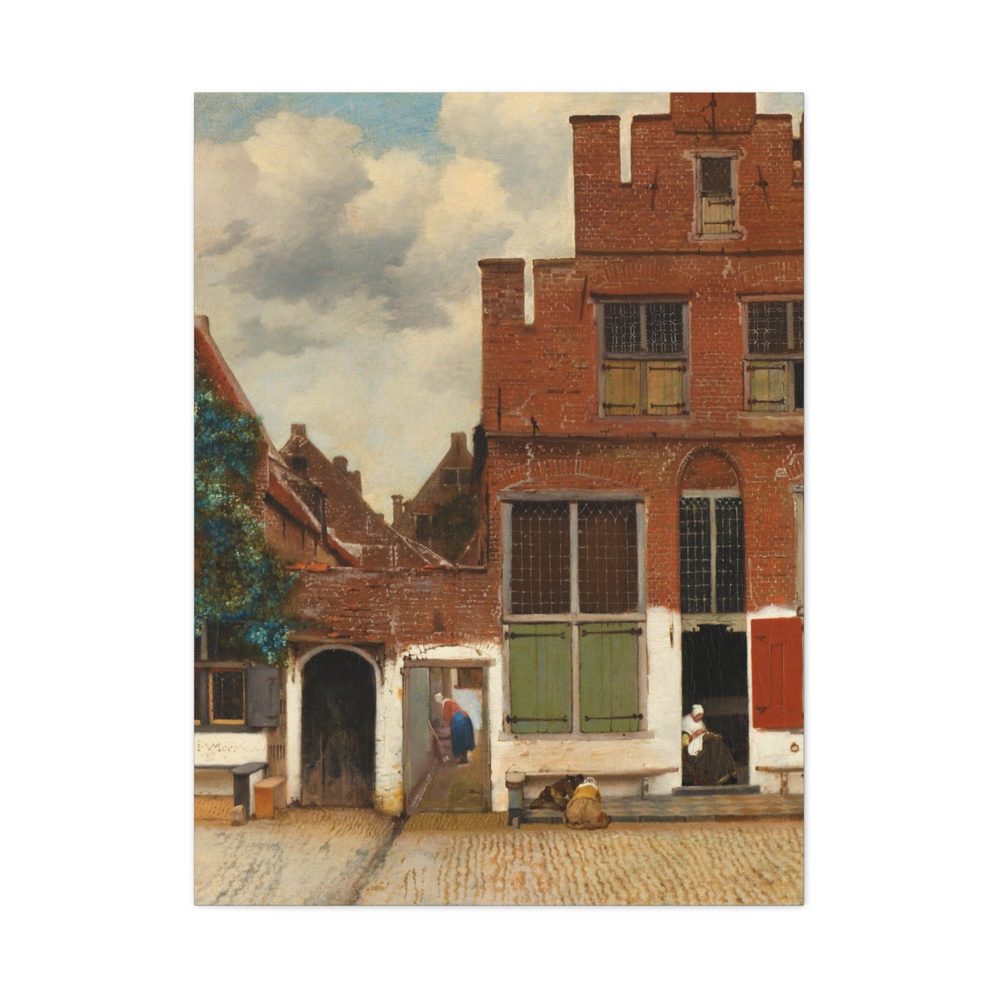 The Little Street By Johannes Vermeer