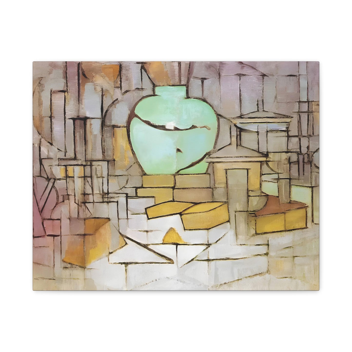 Still Life with Gingerpot 2 By Piet Mondrian