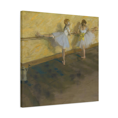 Dancers Practicing at the Barre By Edgar Degas