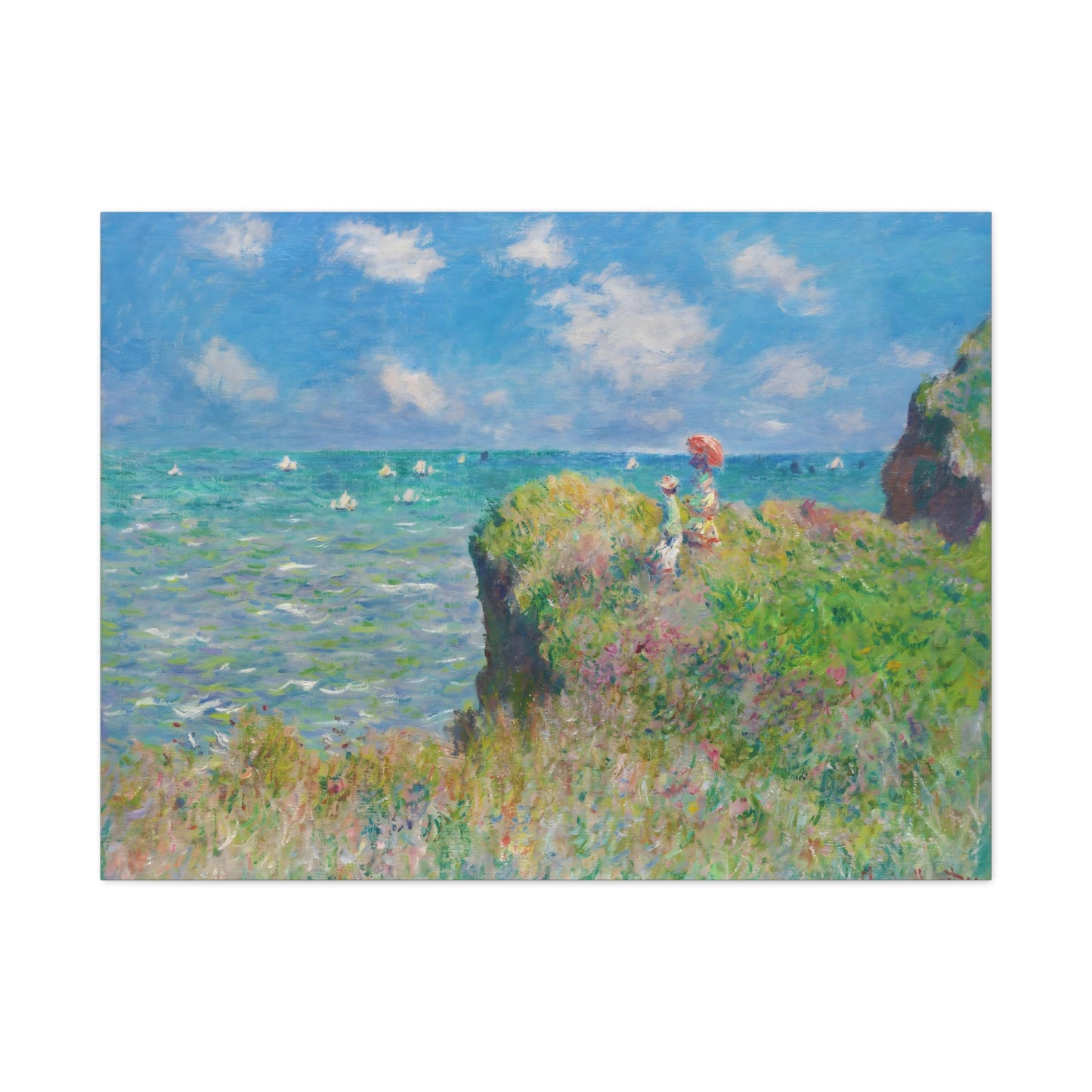 The Cliff Walk at Pourville By Claude Monet