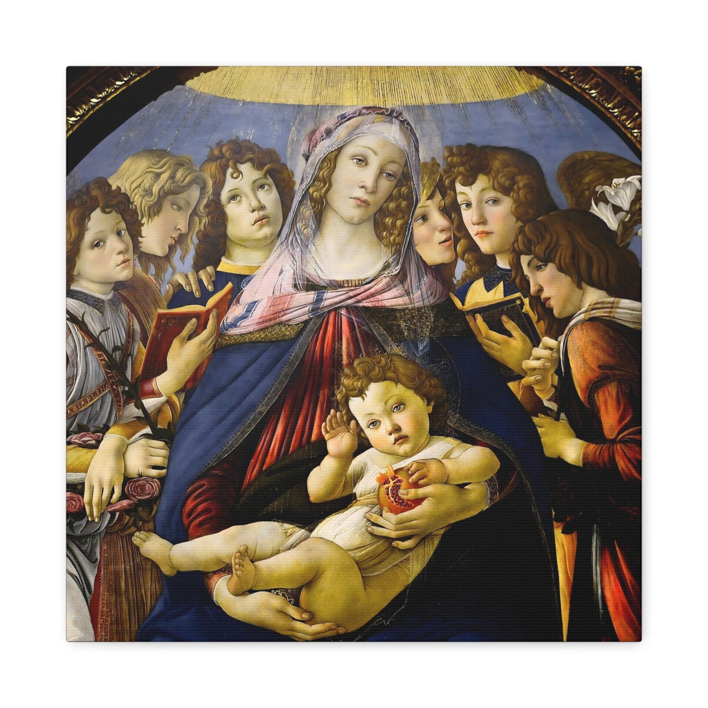 Madonna of the Pomegranate By Sandro Botticelli