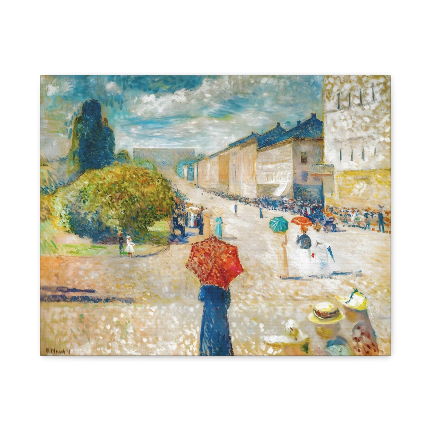 Spring Day on Karl Johan Street By Edvard Munch