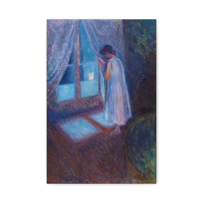 Girl Looking out the Window By Edvard Munch