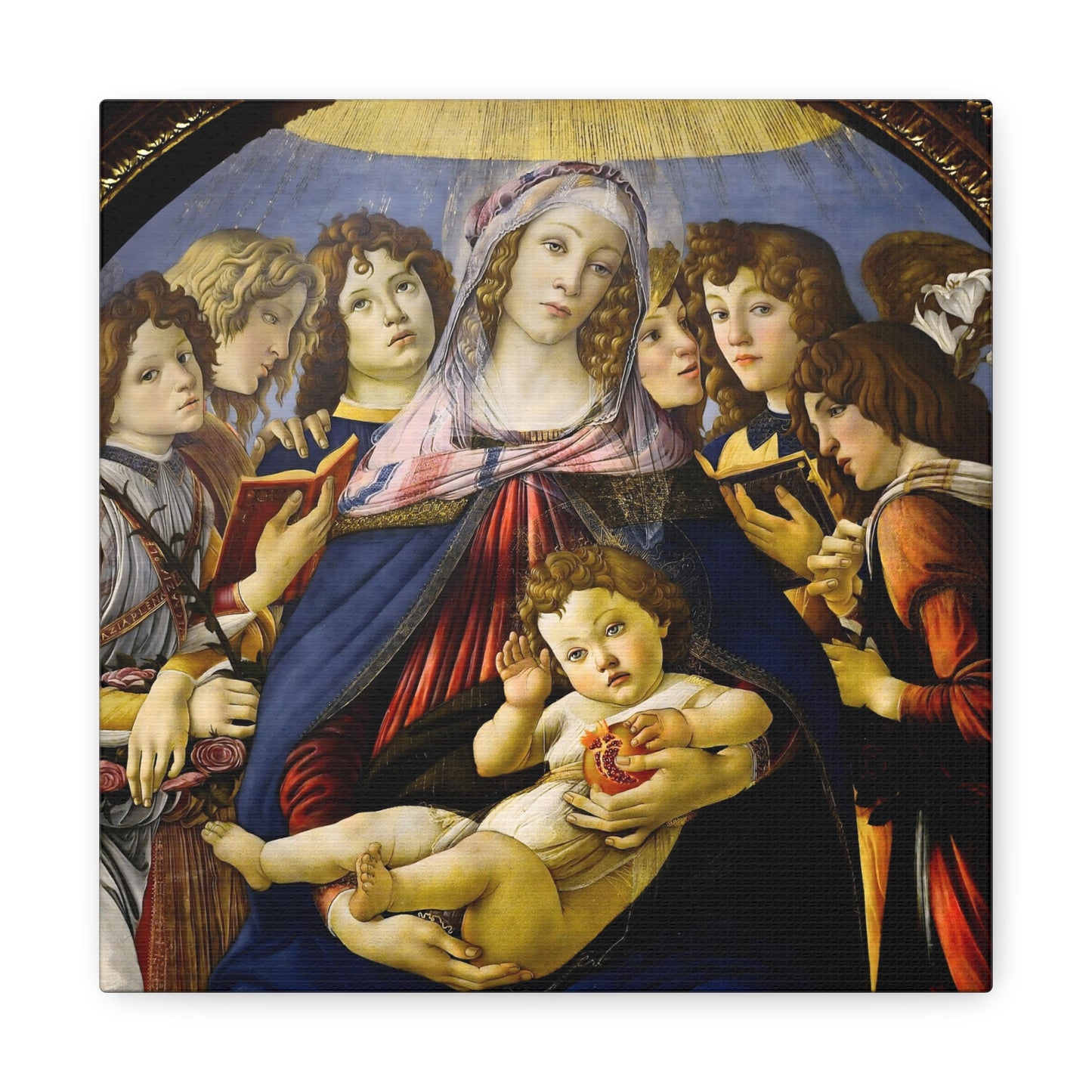 Madonna of the Pomegranate By Sandro Botticelli