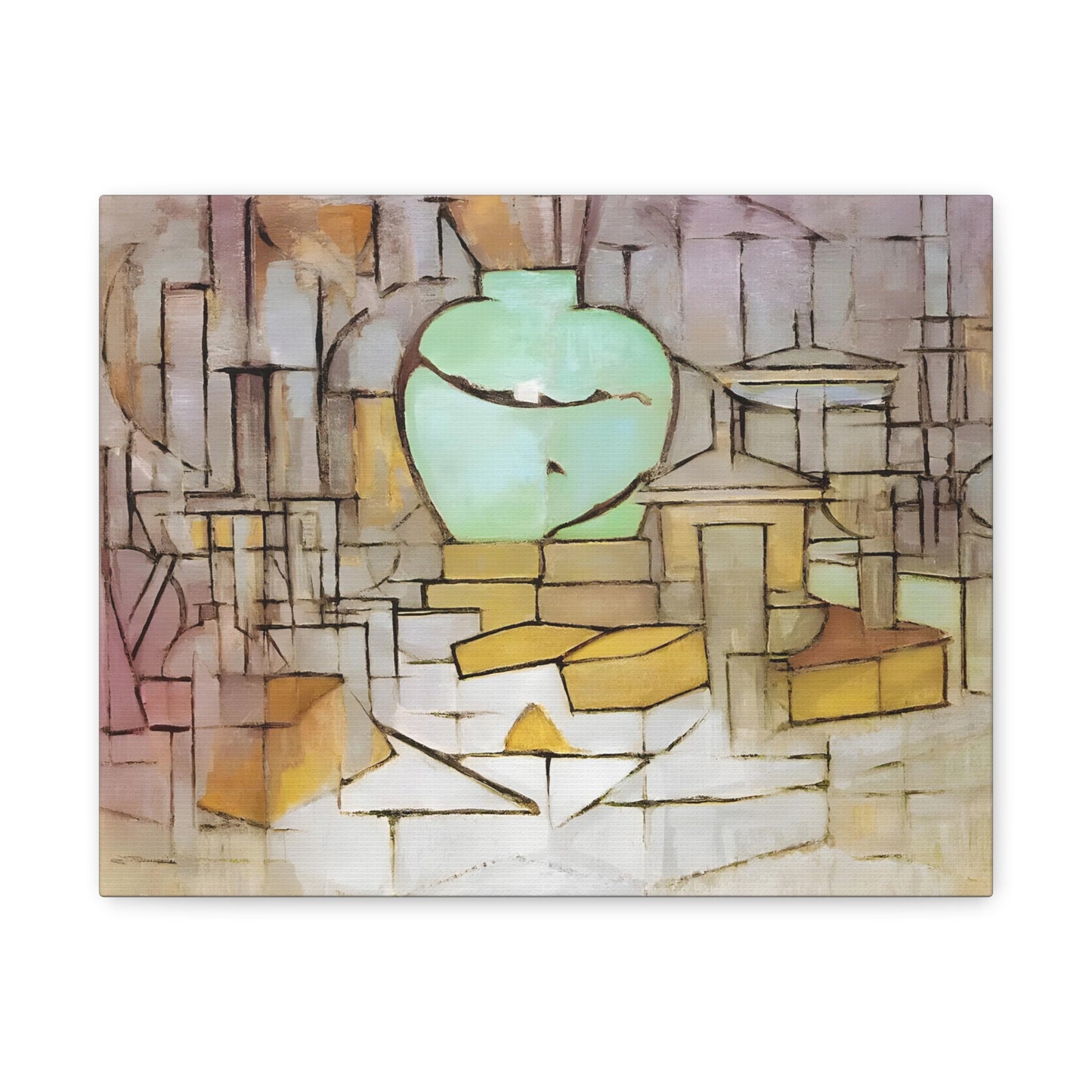 Still Life with Gingerpot 2 By Piet Mondrian